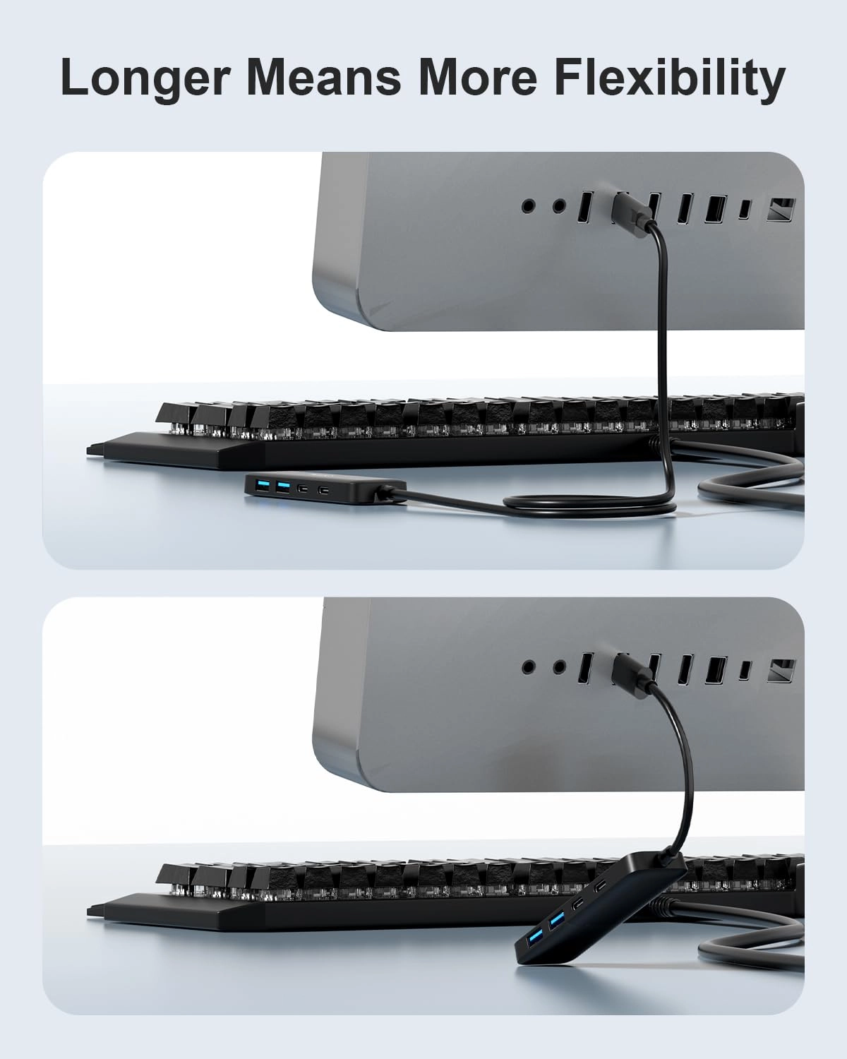 USB Hub 4 Ports - 2x USB-C 3.0 2x USB-A 3.0