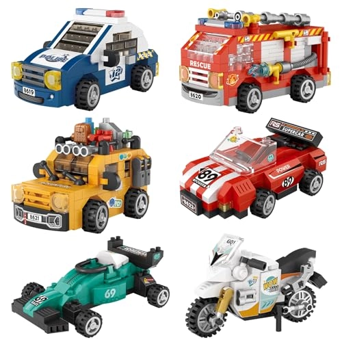 Mini Vehicle Building Blocks - Series 2 Pack