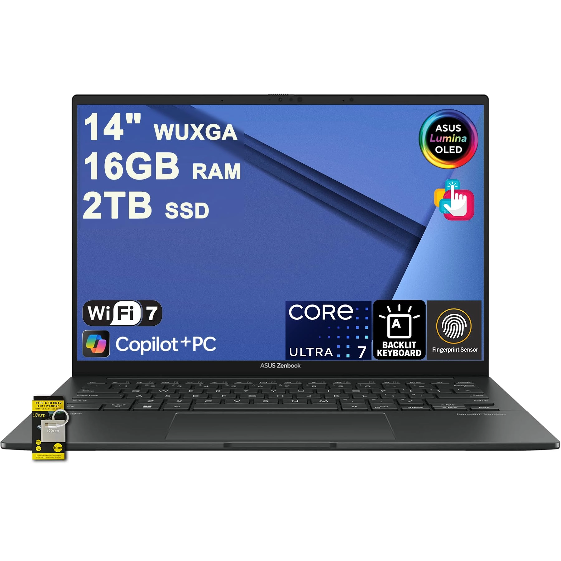 Zenbook 14 OLED UX3405CA - 14'' Core Ultra 7 255H 16GB DDR5 2TB SSD