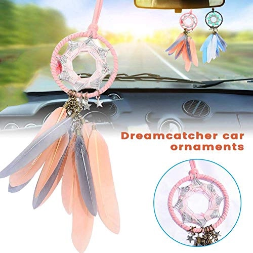 Dreamcatcher - Siderosphere, feathers, lines, wood beads.