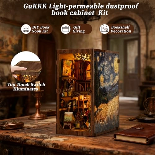 Book Nook Kit - Insertable Dust Protection Plate Miniature Dollhouses