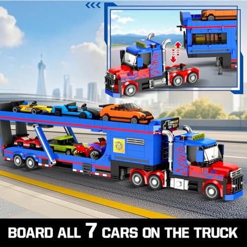 City Car Transporter Truck - 1041 pcs