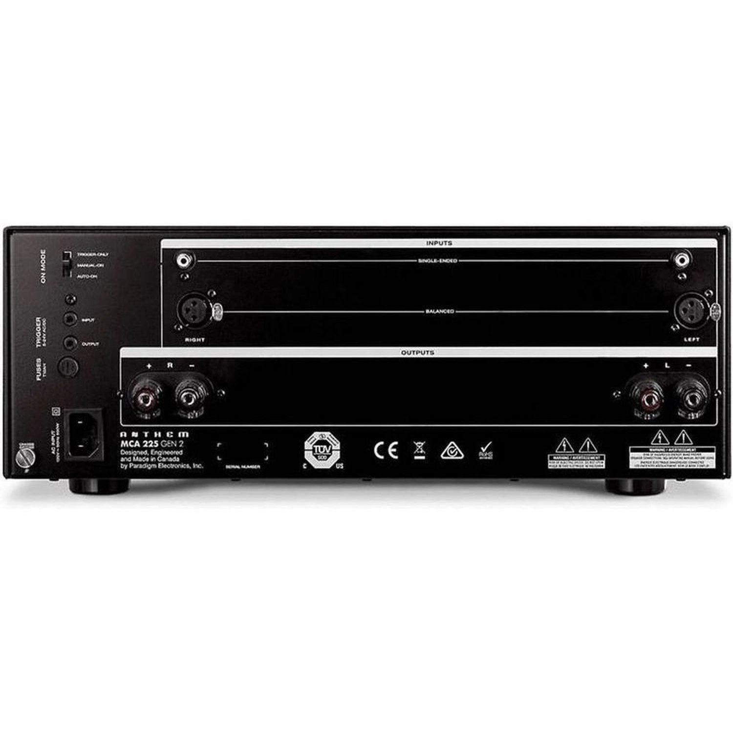 MCA225 - Class AB 2 channels 225 Watt