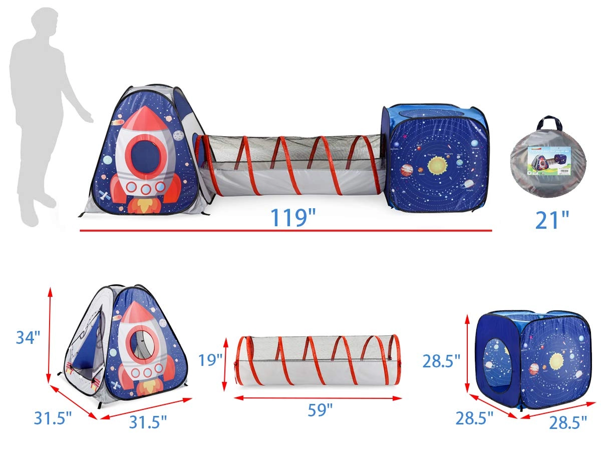 3 in 1 Pop Up Play Tent