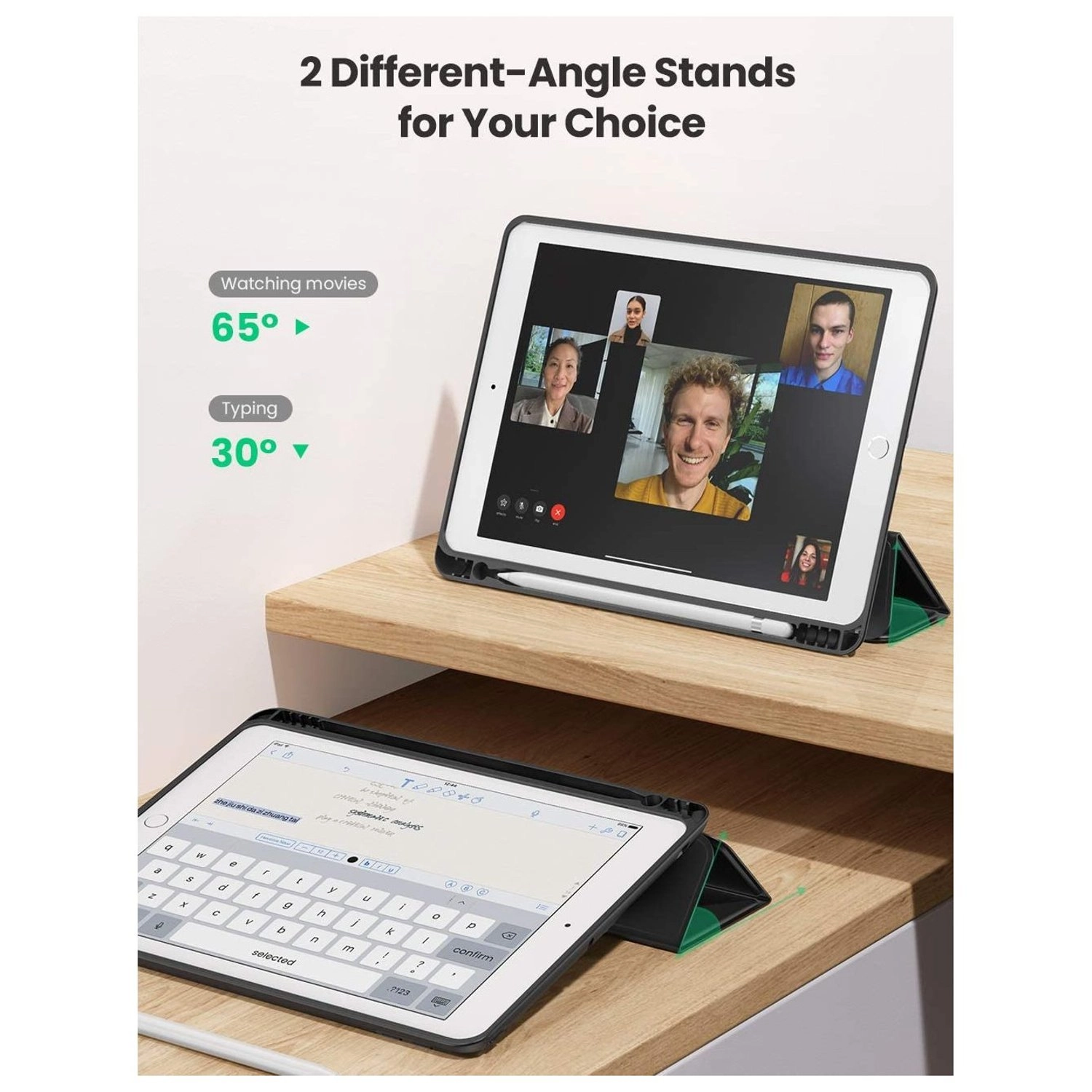 Flip Case with Screen Protector for iPad 9.7-inch (6/5 Gen)