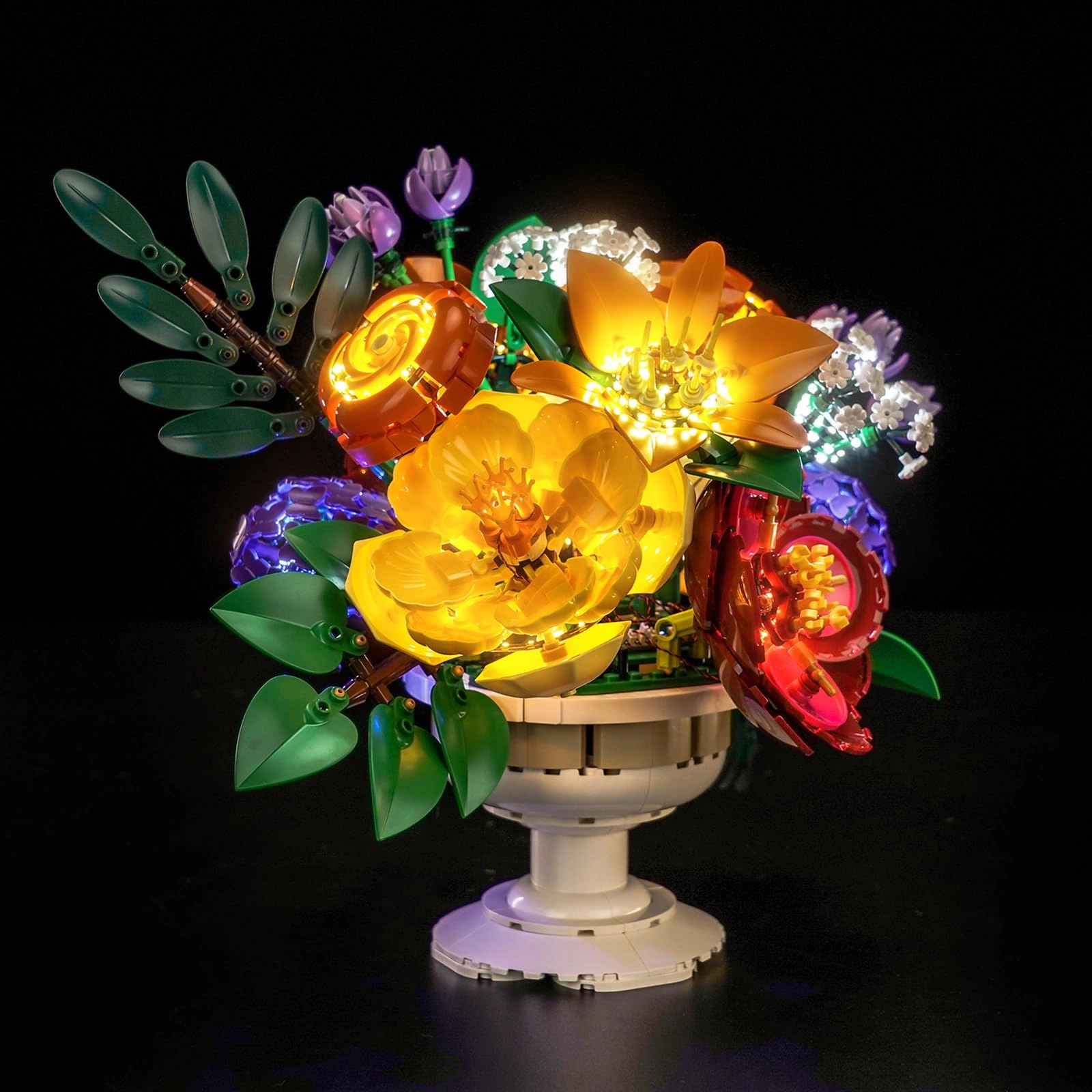 BrickBling Light Kit - Compatible with 10345 Flower Arrangement LED Lighting Set