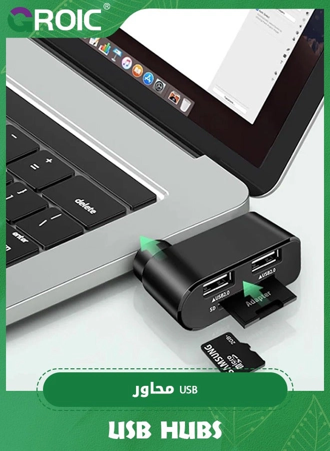 USB Hub - 4 in 1 Rotatable 180 Degrees USB C