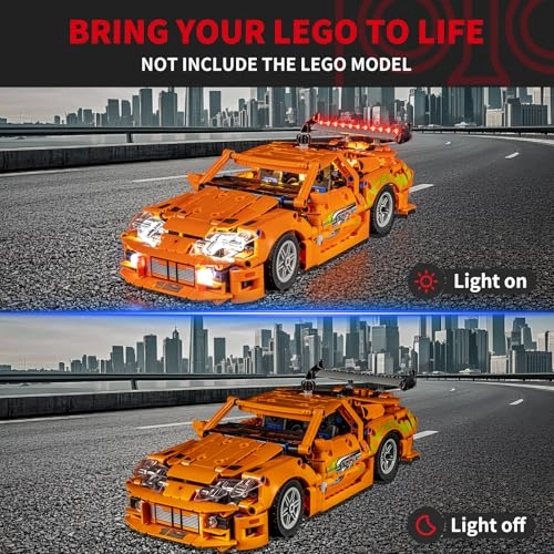 LED Light Kit for LEGO Fast and Furious Toyota Supra MK4 42204