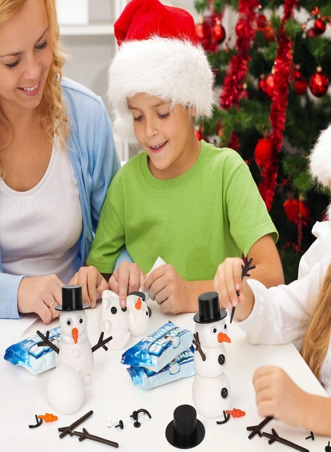 Air Dry Clay Snowman Craft - 4 Pack