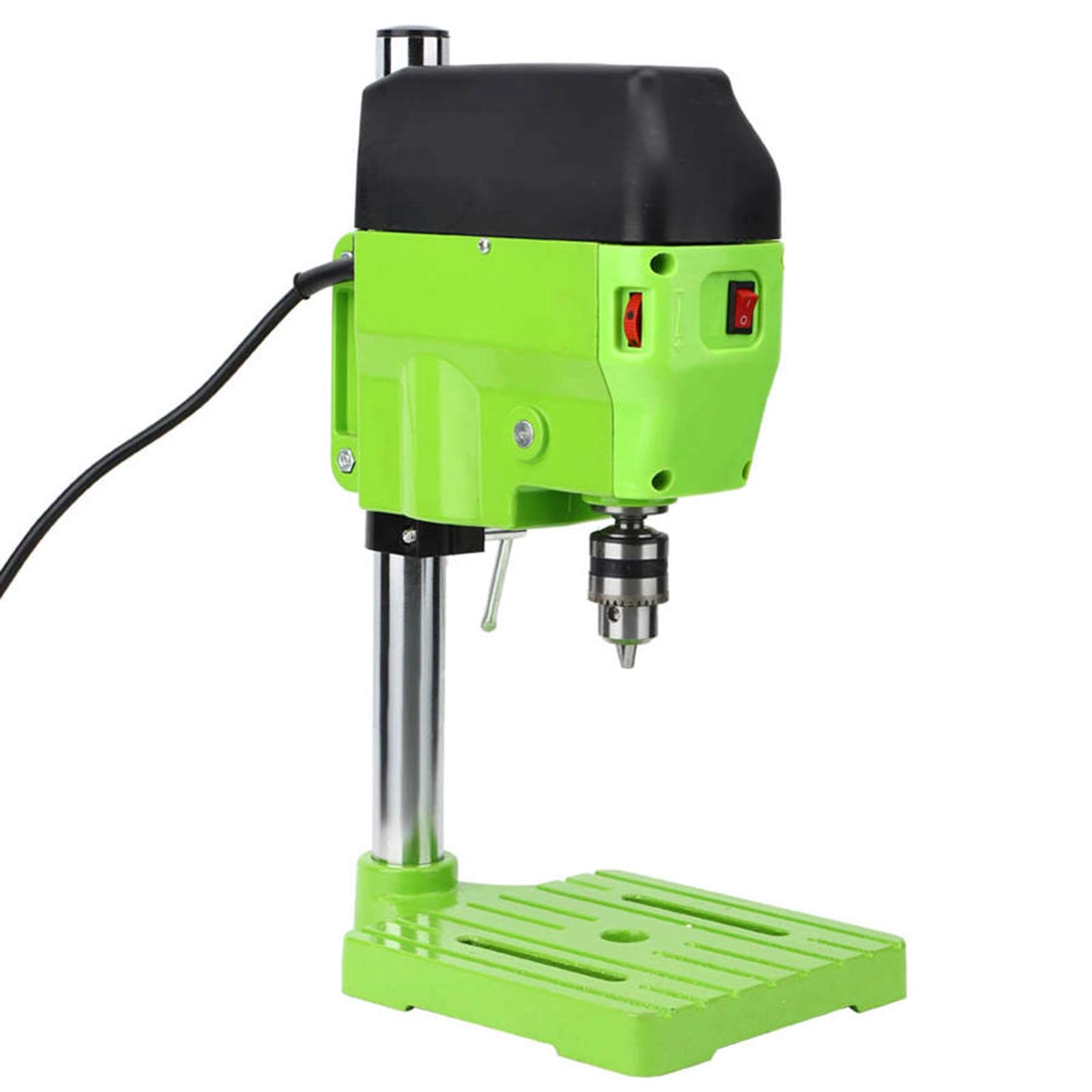 GZDrqiv Mini Drilling Table Bench - Adjustable Speed 1-10mm Chuck