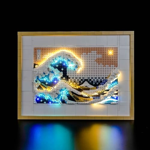 31208 Hokusai - The Great Wave - LED Light Set USB Battery 185
