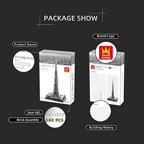 Burj Khalifa Tower - 555pcs