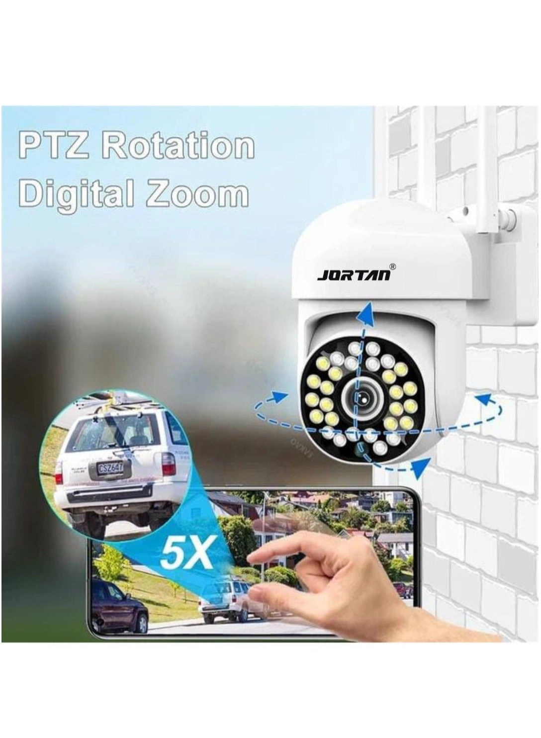 Indoor Outdoor Wi-Fi PTZ Camera 1080p