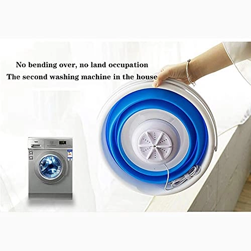 YQWHL Mini Washing Machine Folding Bucket Washer Mini Washer, Portable Travel Underwear And Socks Cleaner Removable Washing Machine