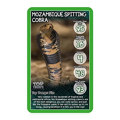 Top Trumps Snakes Card Numeracy, Literacy & Spacial Awareness - 6 - 8 years 30 pieces