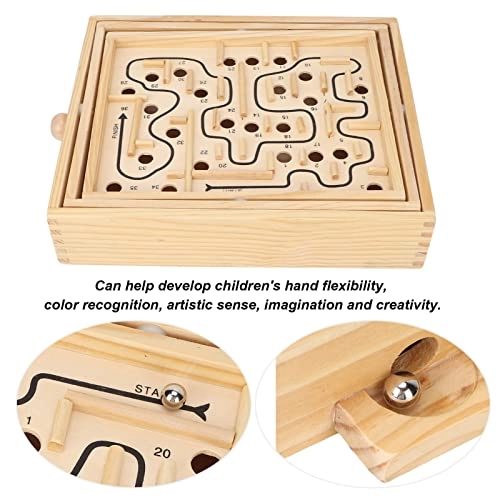 Wooden puzzle maze game - 3 Years Old + 3 pieces
