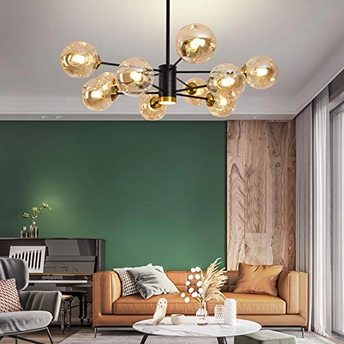 Magic Bean Lamp - Black and amber cover 10t