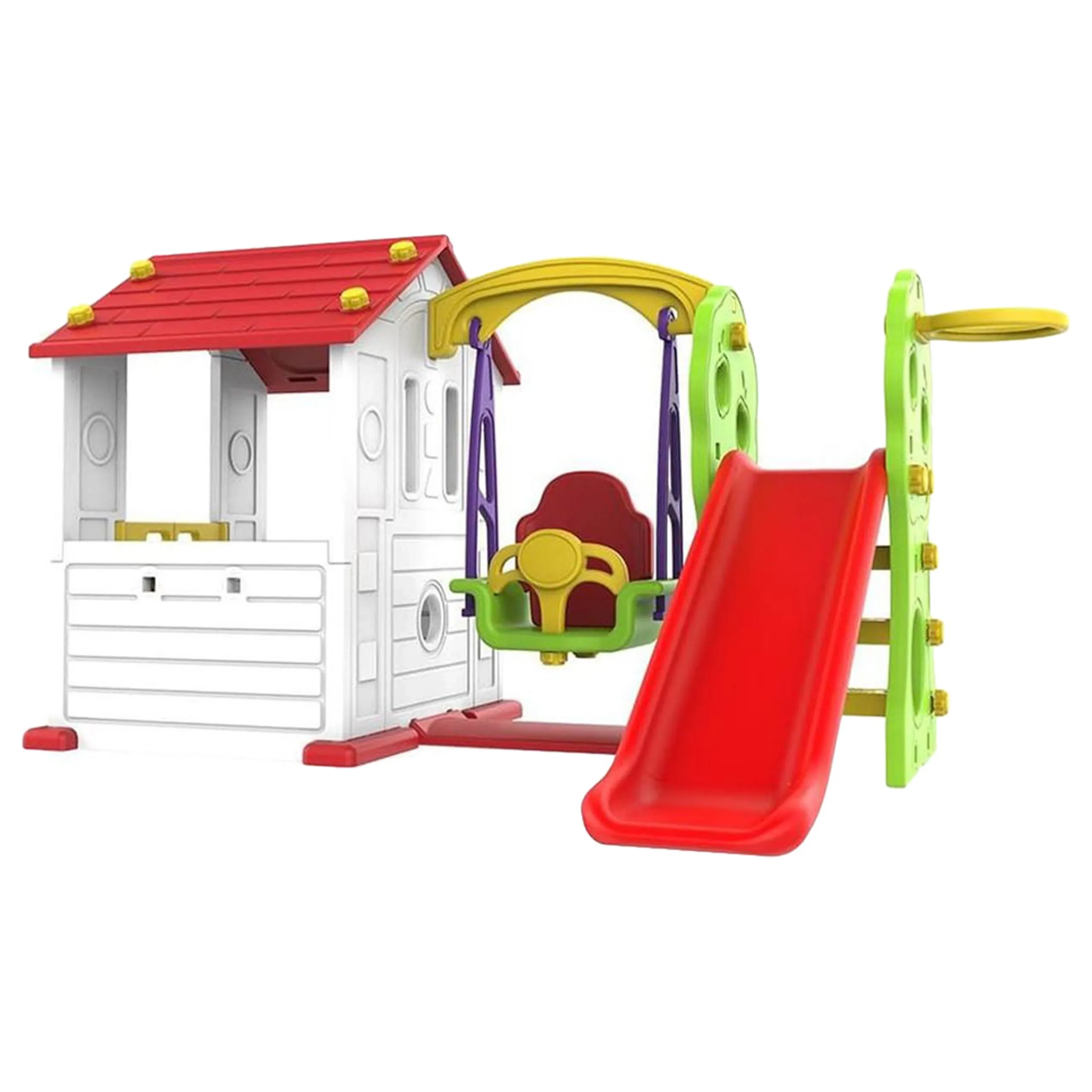 Amsham House Swing Slide Basket Table - Suitable for 2 years and above 163.5 x 109 x 128.5 cm