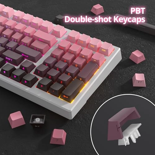 142 Key Cherry Profile Keycap Set - PBT Translucent Characters