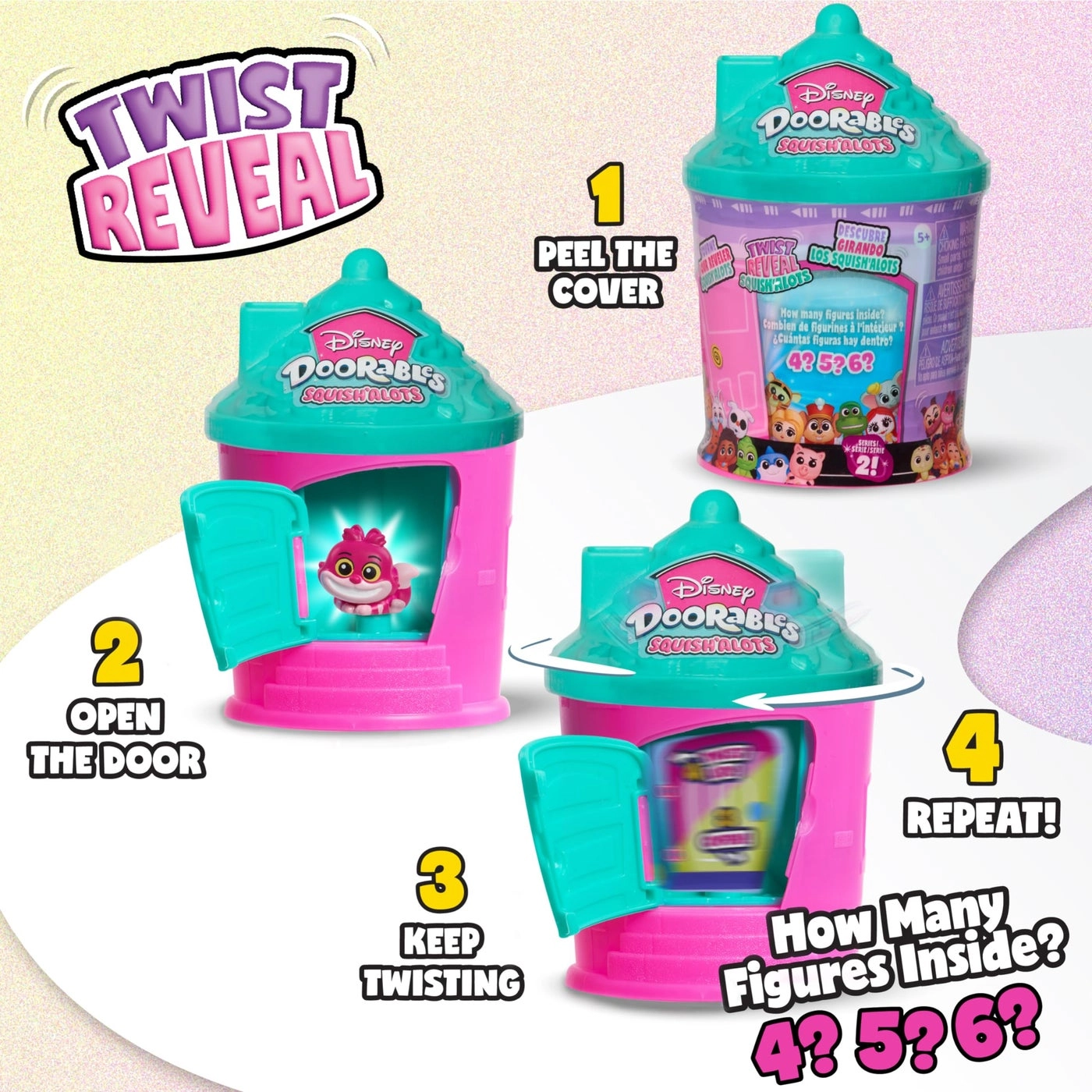 Disney Doorables Squish’Alots Series 2 - 5 yrs 4-6 Figures