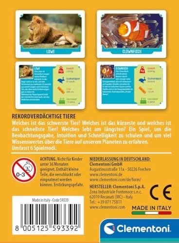 Galileo Games Record Suspect Animals - Card Game