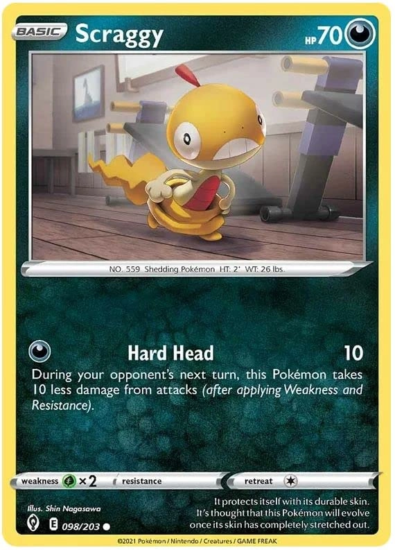 Pokémon Scraggy 098/203 - English
