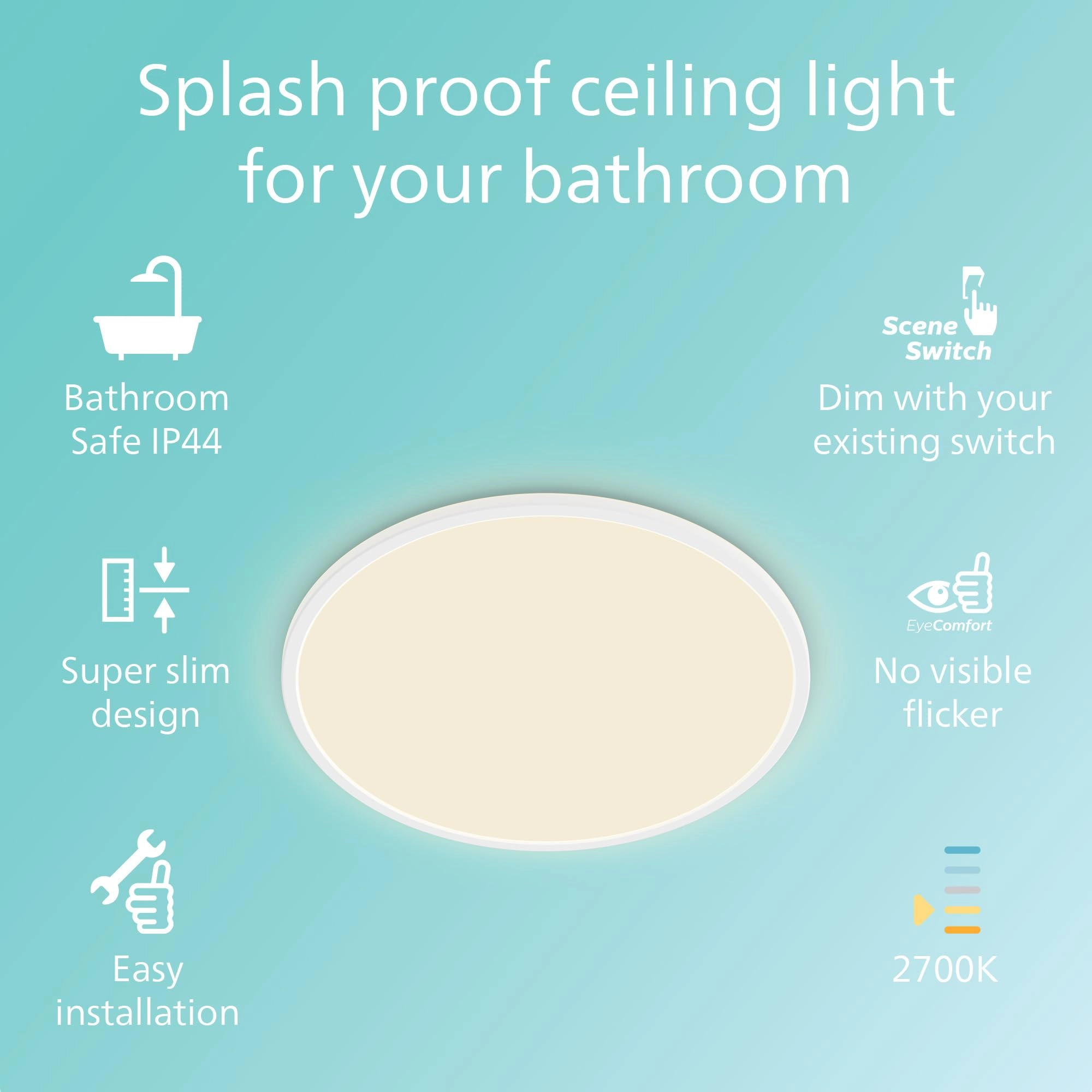 LED Superslim SceneSwitch - 2700K Dimmable