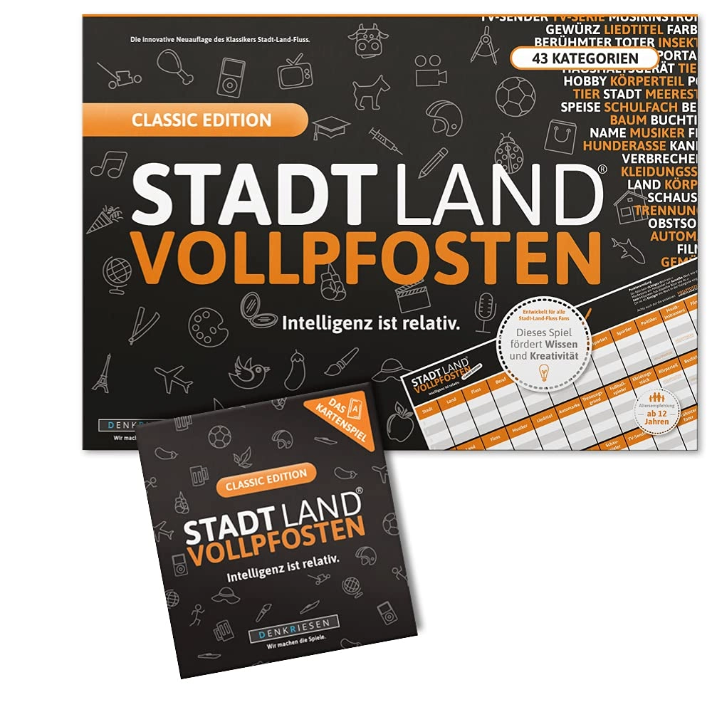 Denkriesen Stadt Land Vollpfosten: Classic Duo Pack