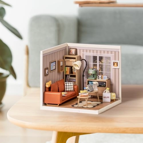 Miniature House Kit - Cozy Living Lounge