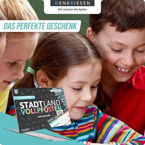 Stadt Land VOLLPFOSTEN: Junior Edition - Children's Game