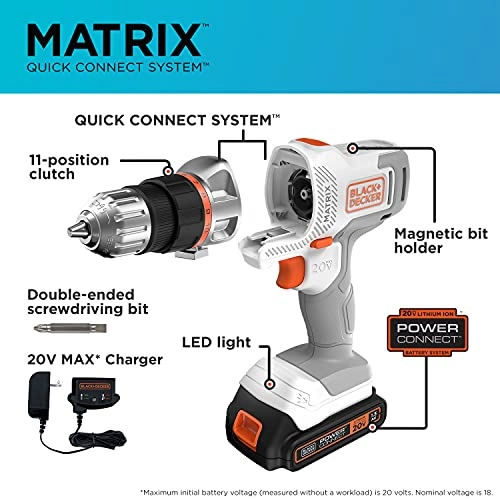 MATRIX Cordless Drill/Driver - 1.5 Amp Hours