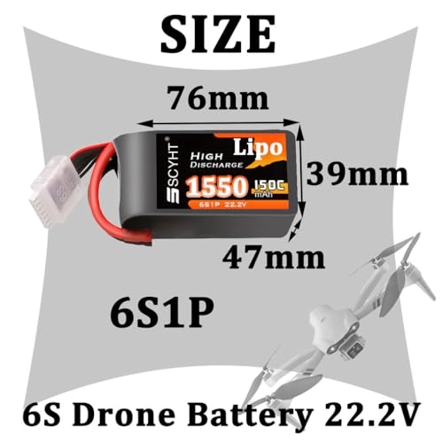 6S Drone battery - 2200mAh 2600mAh 2700mAh 3000mAh