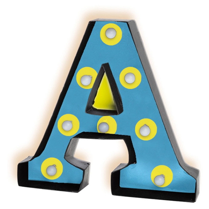 Making a Light Up Letter - Includes string lights 2 AA batteries