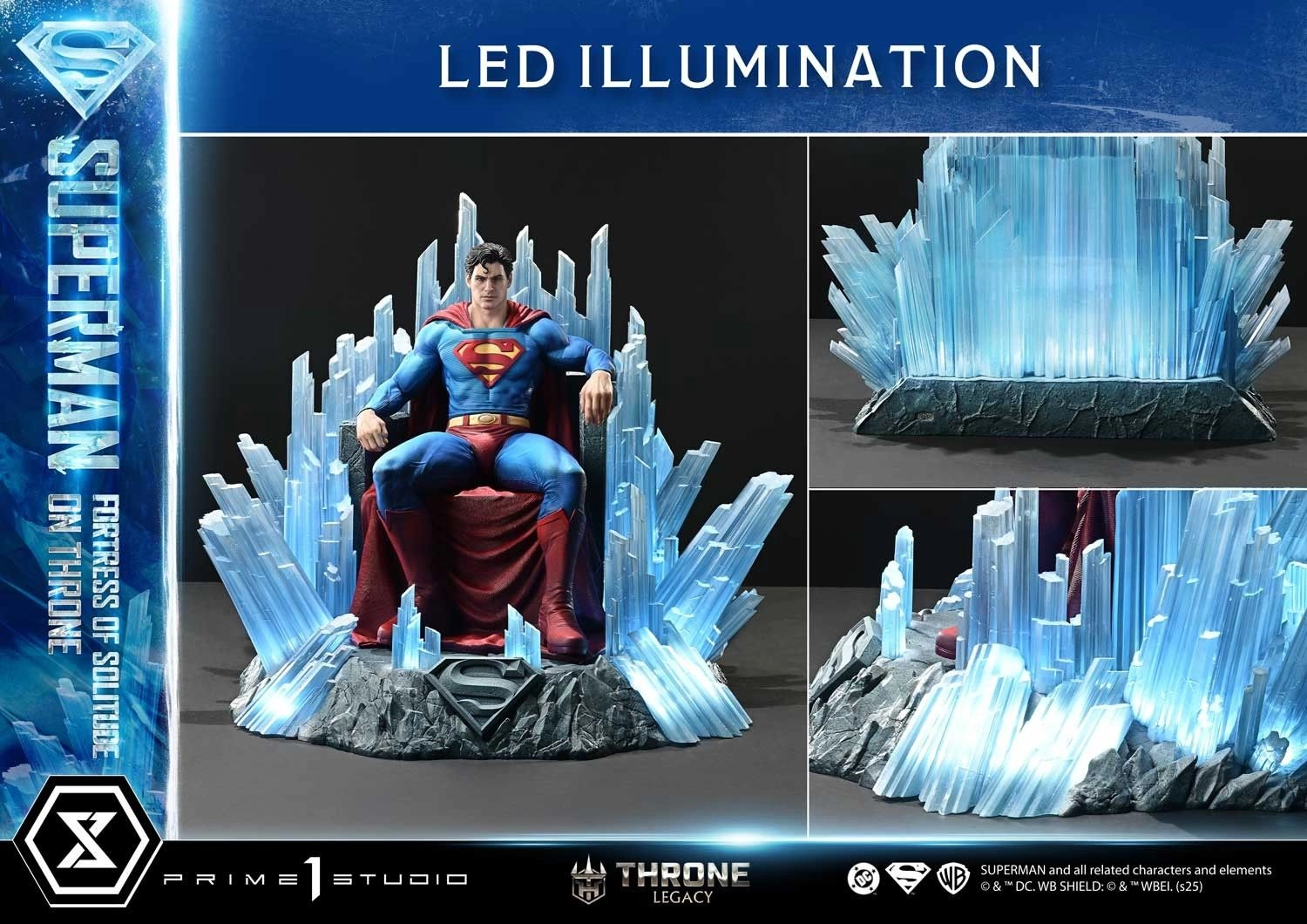 Superman Fortress of Solitude on Throne - Statue
