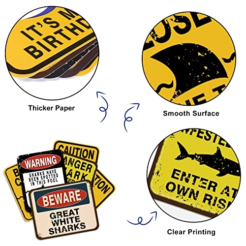 Shark Party Decorations - 6 PCS Birthday