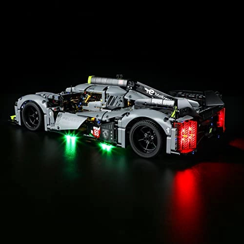 LED Light for LEGO 42156 Technic Peugeot 9 x 8 24H Le Mans Hybrid Hypercar Building Blocks Model - Plastic