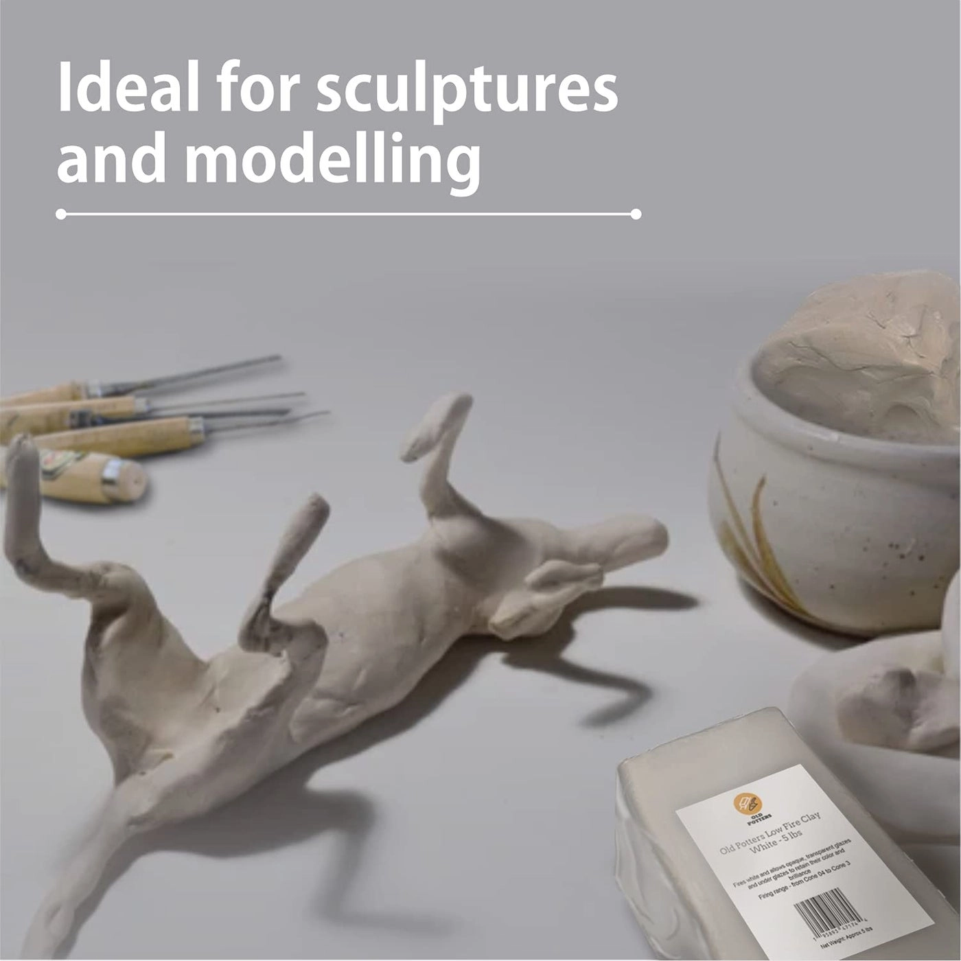Low Fire Pottery Clay - 4.54 Kg