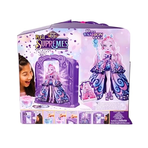 Magic Mirror - 50+ Lights & Sounds + Luna The Butterfly Pixie Supreme fashion doll - 10.5" 9-Point Articulation