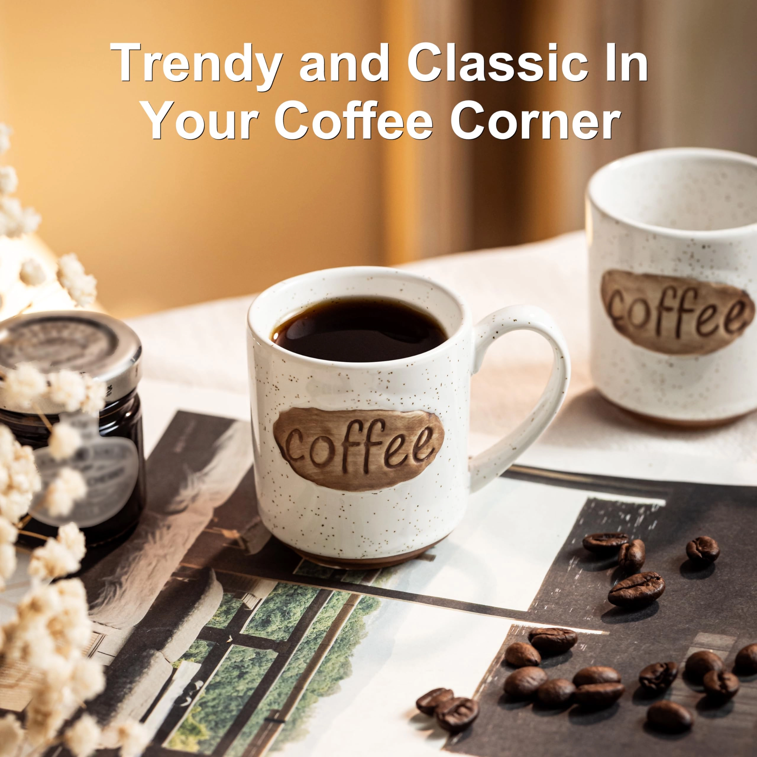 Mini Demitasse Cup - 6 pcs - coffee design