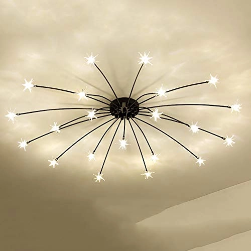Nordic Art Stars Ceiling - G4 21 head Black and white light