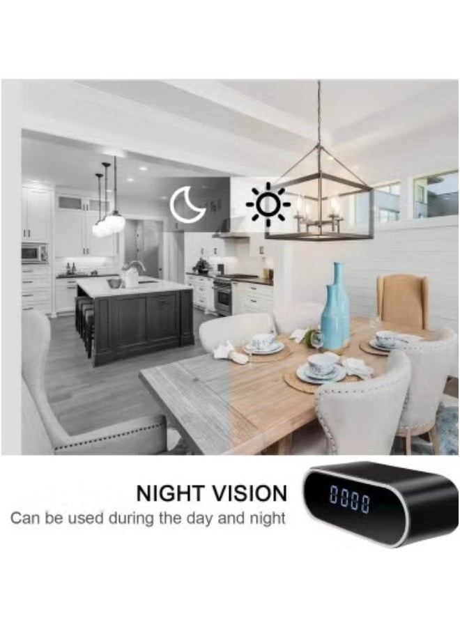 Security Camera with Clock - 1080P