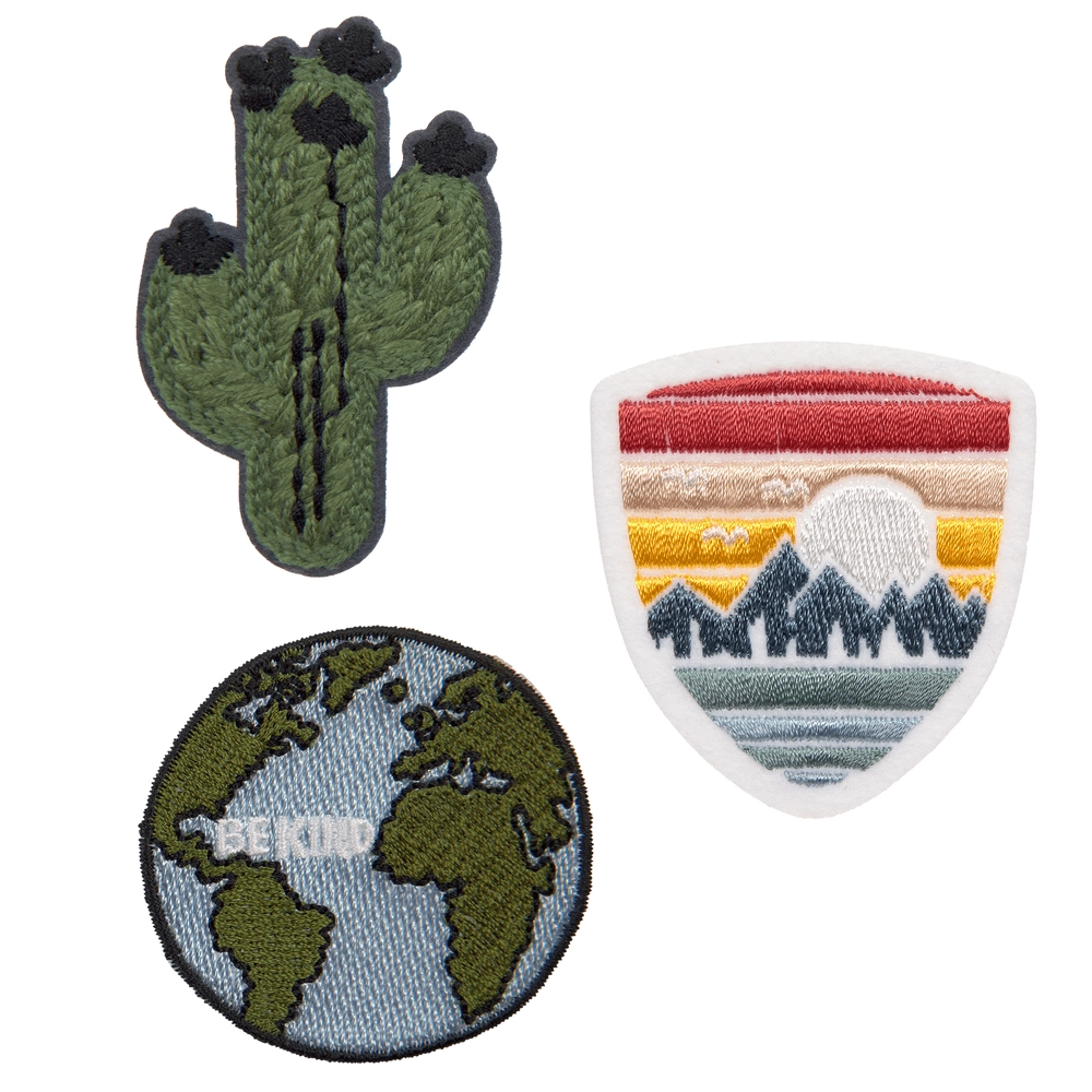 Lässig Worldwide Sticker Book Textile Woven 3 pcs