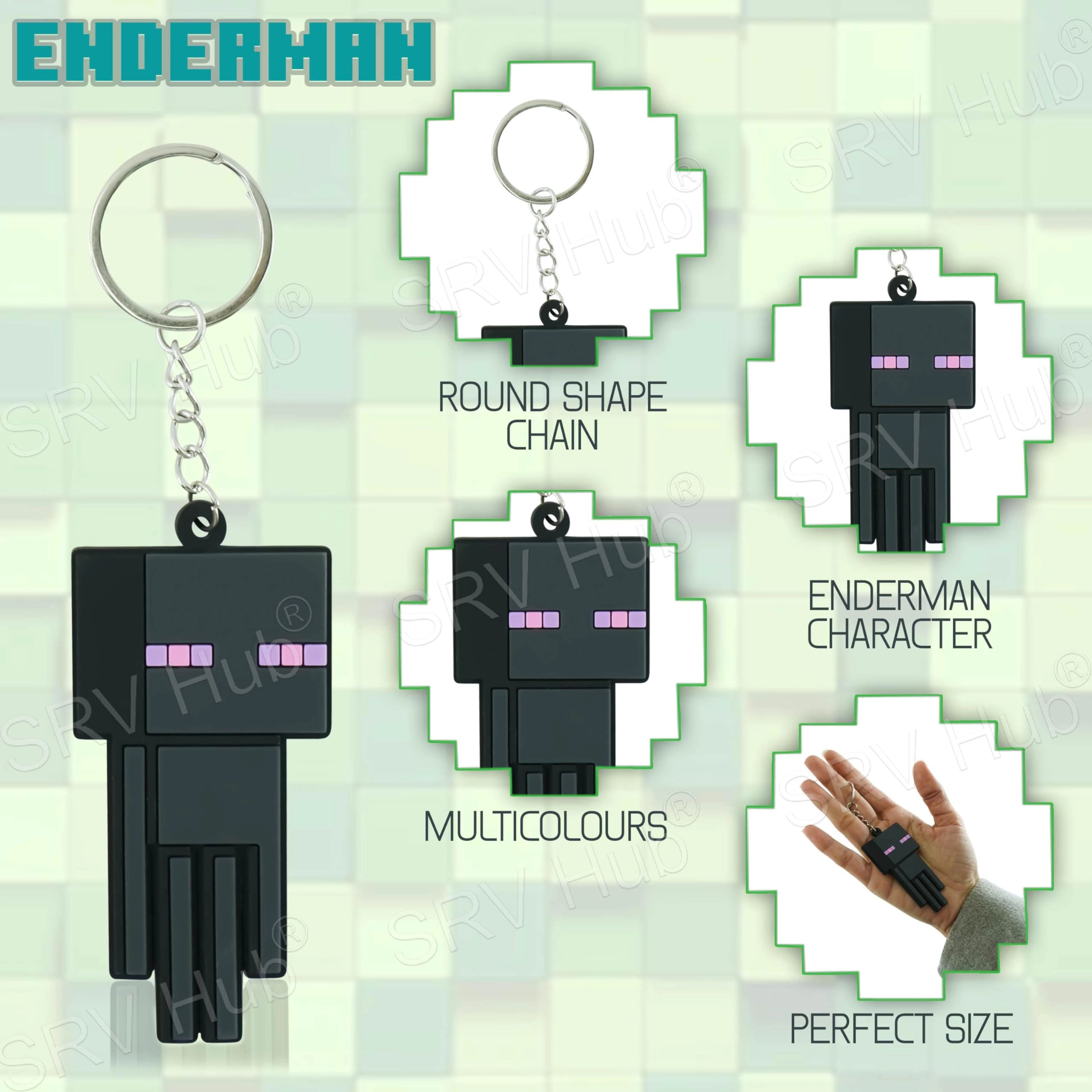 Enderman Keyring
