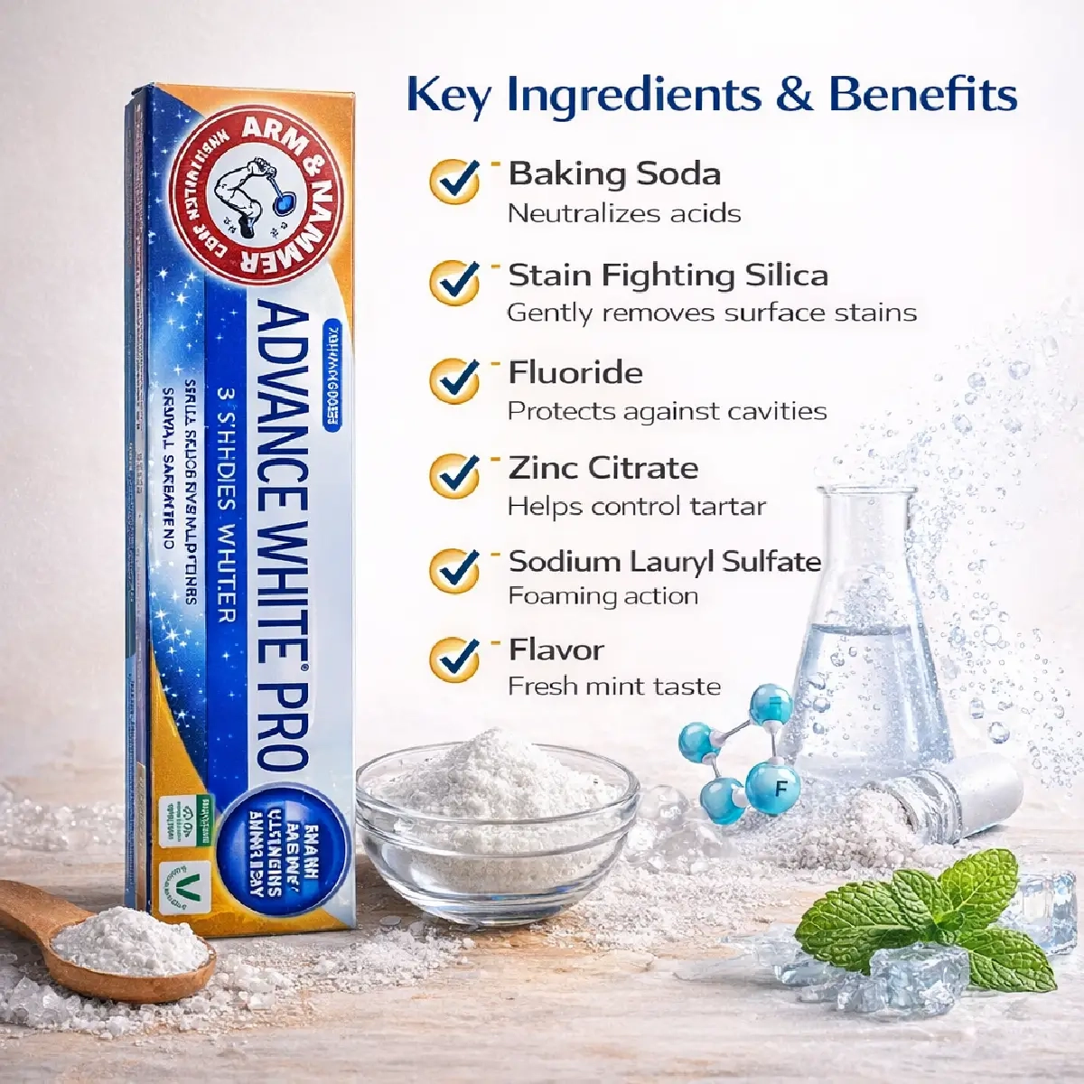 Advance White Pro Baking Soda Toothpaste 75ml