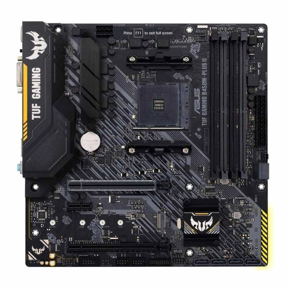 ASUS TUF B450M-PLUS II - AMD B450 AM4 128GB mATX