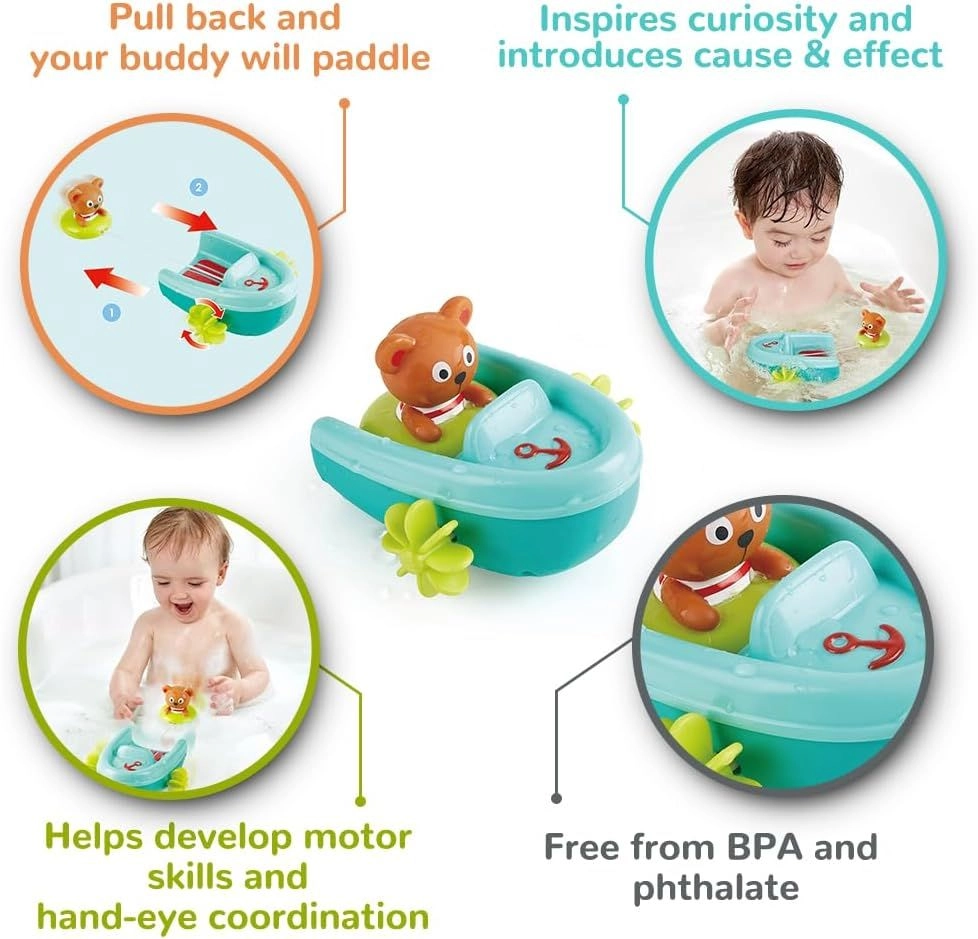 Tubing Pull Back Boat - bear