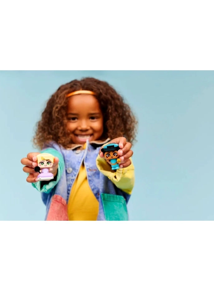 Disney Princess Mini Jasmine & Rapunzel Figures (43303) - 2 Mini Dolls Magic Lamp & Frying Pan