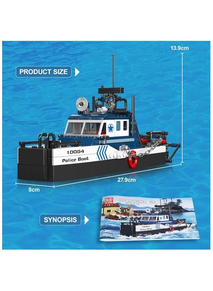 10084 Sea Rescue Boat Kit - Police