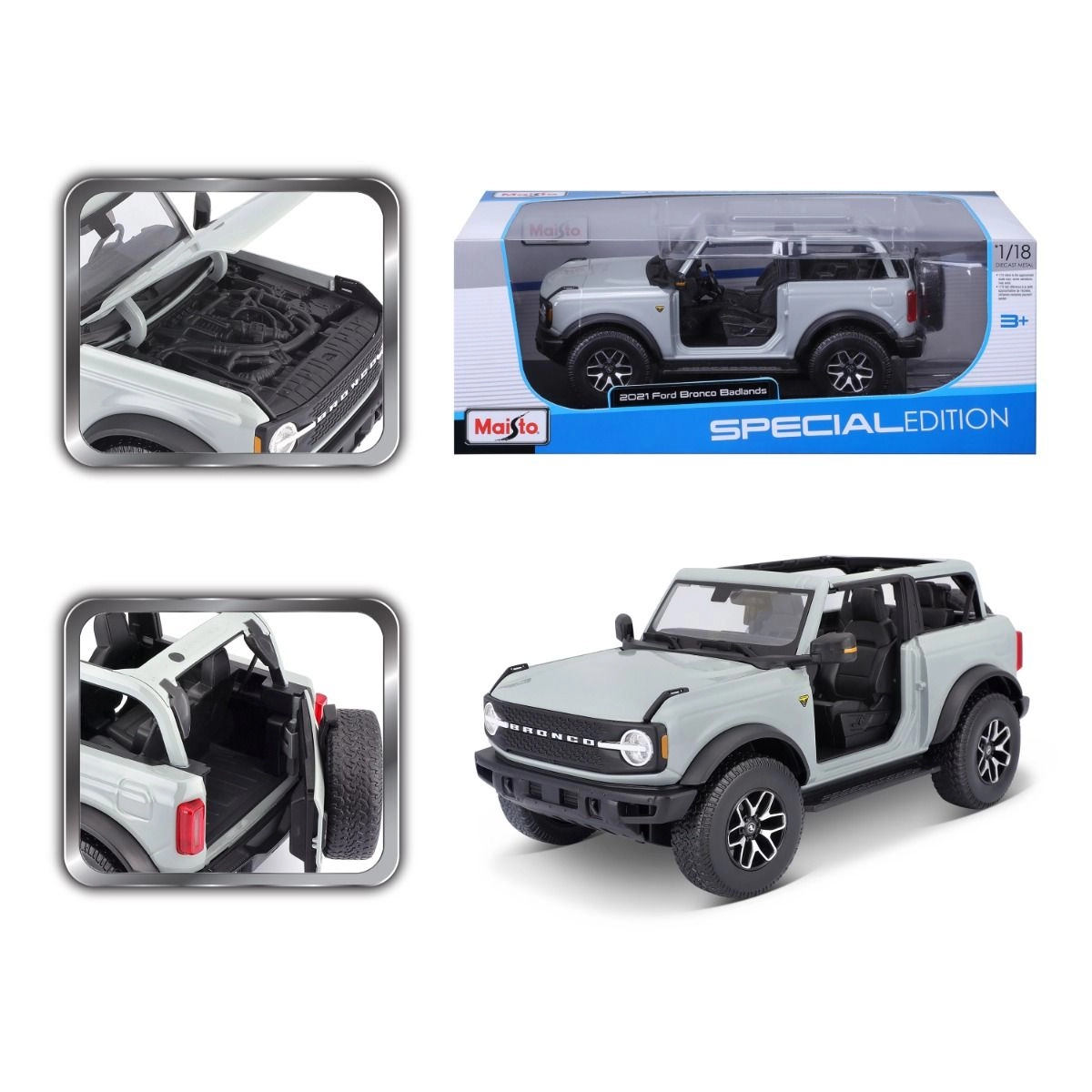 Ford Bronco Badlands - Die-cast - 1:18