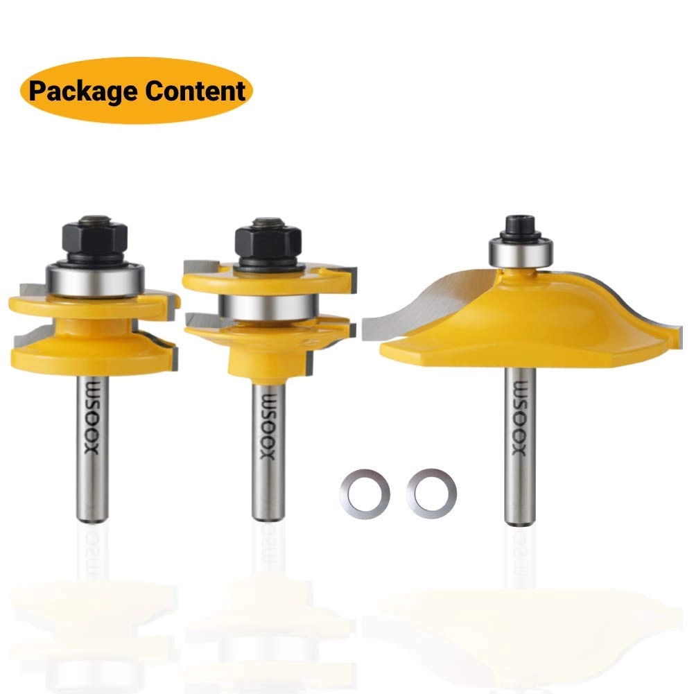 Router Bit Set - 1/4-Inch Shank 3 PCS